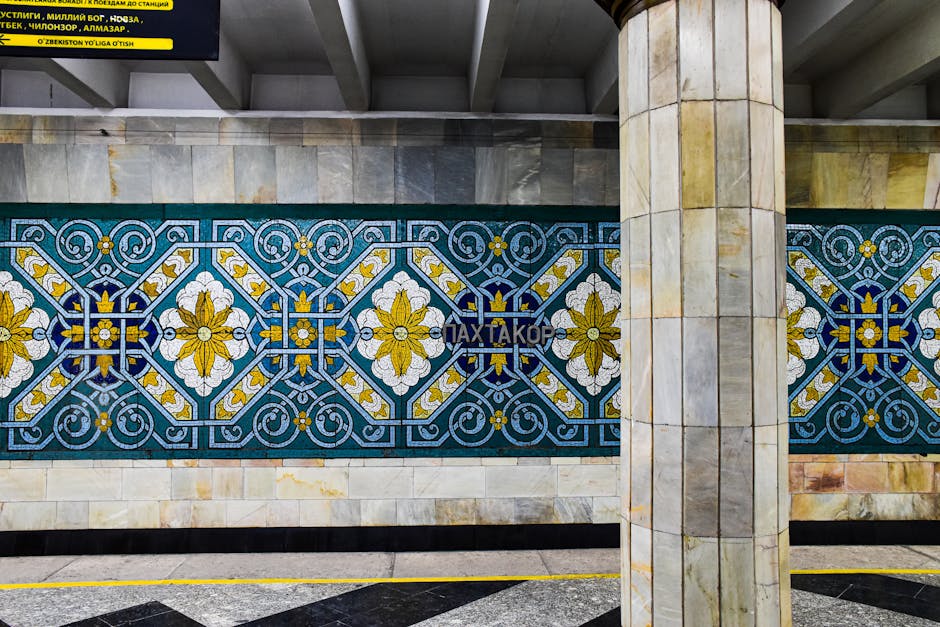 Métro Tachkent mosaïques soviétiques — eSIM et connexion 4G Beeline