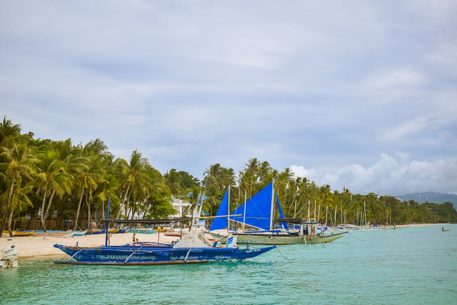 White Beach Boracay Philippines — eSIM ou SIM locale Globe/Smart